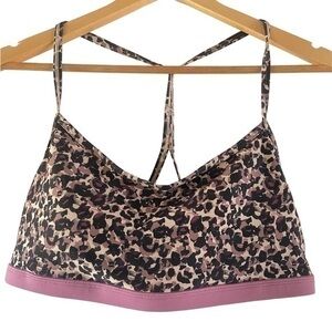NEW JOHNNY WAS Calme Endurance Cross
Back Leopard Sports Bra